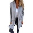 thumbnail image 1 of Women Jacket Windbreaker Style Hooded Drawstring Waist Zippered Pockets Solid Color Zip-up Thermal Long-Sleeved Biking Hiking Workout Spring Fall Winter Coat, 1 of 8