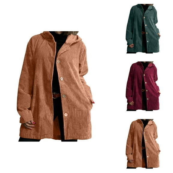 Women Jackets Womens Fall Jackets Women's Quilted Puffer Jacket - Lightweight Winter Outerwear, Filled with Down Alternative, Casual Style