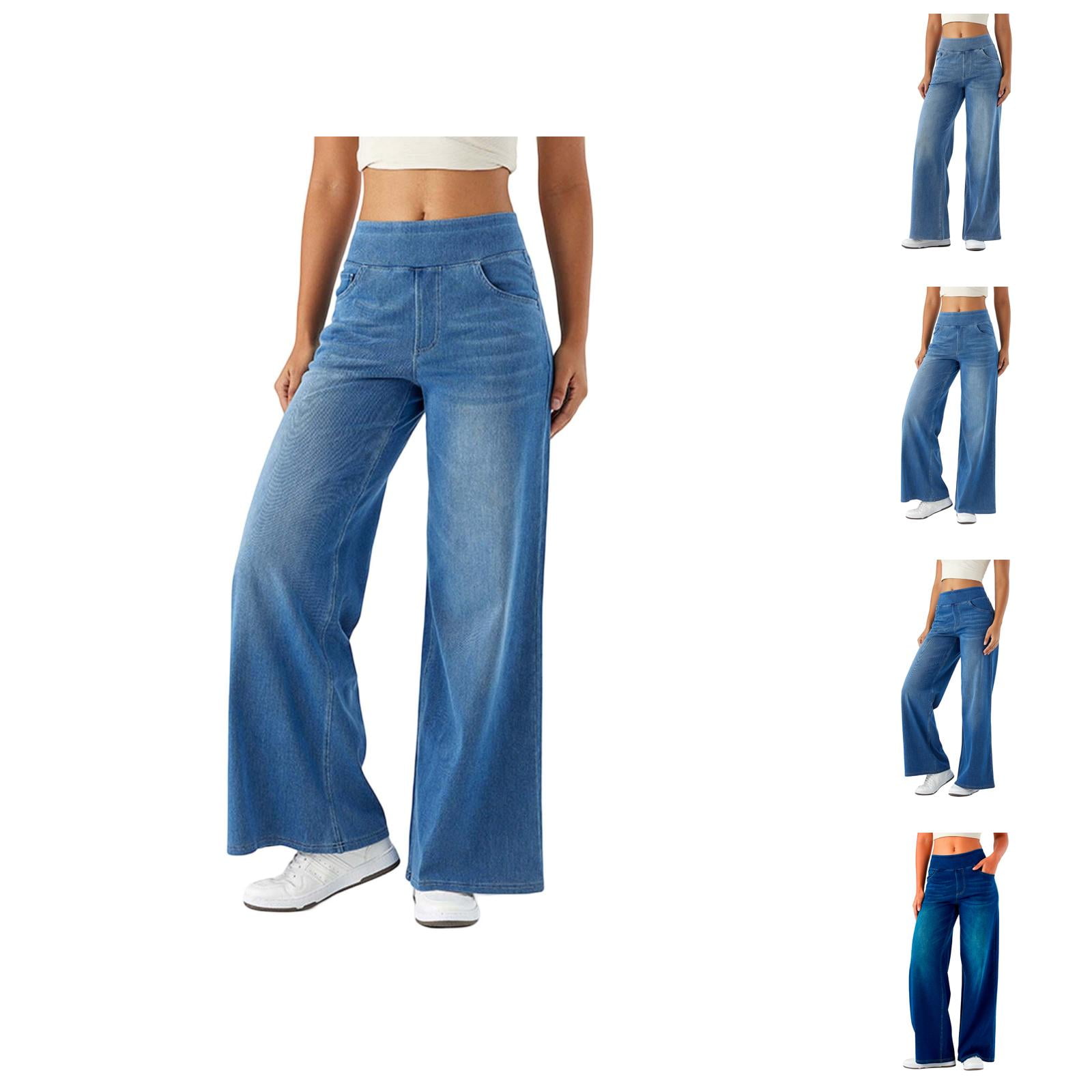 Jeans for Women 2026 Trendy Straight Leg Wide Leg High Waisted