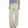 thumbnail image 1 of Women Jeans Sevevn Women's Low Rise Baggy Pants Adjustable Waisted Wide Leg Boyfriend Pants Vintage Straight Loose Trousers, 1 of 8