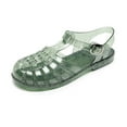 thumbnail image 1 of Women Jelly Mesh Ballet Sandals Low Heel On Comfortable Beach Shoes For Adult Summer Clear Hollow Ballerina, 1 of 9