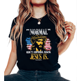 thumbnail image 1 of Women Jesus Is Coming Back Graphic Soft Everyday Cotton Tee Christian Religious T Shirt Top Inspirational Gold Short Sleeve Round Neck Black S-5XL, 1 of 5