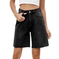 thumbnail image 1 of Women Jorts Baggy Jeans Jorts Outfits Shorts Hot Short Pants Streetwear Black & Gray L, 1 of 9