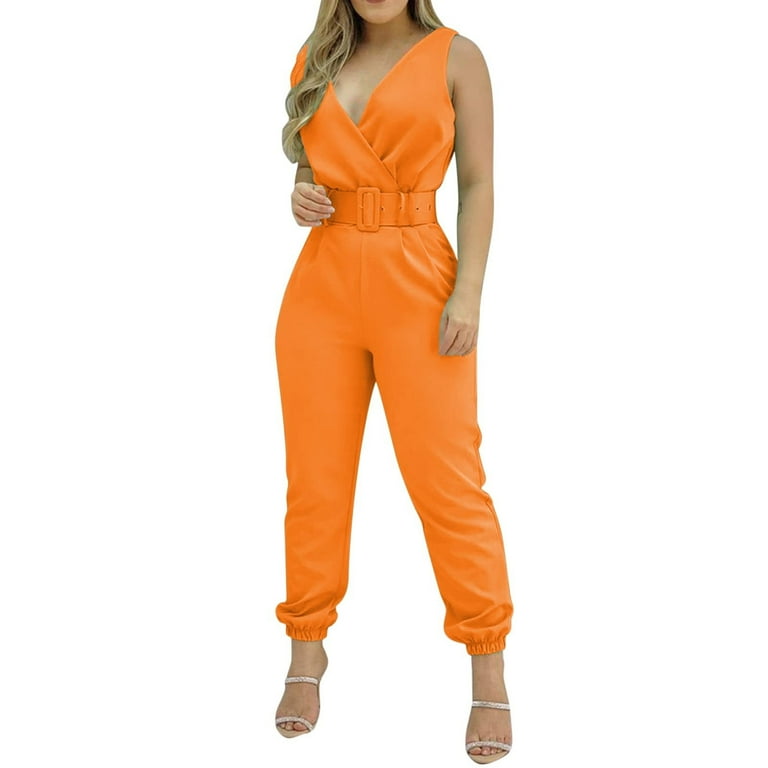 Women's Orange Dresses & Jumpsuits