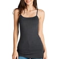 thumbnail image 1 of Women & Juniors Adjustable Spaghetti Strap Basic Camisole Long Tunic Tank Top, 1 of 3