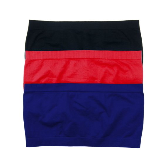 Women & Juniors Basic Layering Seamless Cropped Strapless Bandeau Tube Top One Size