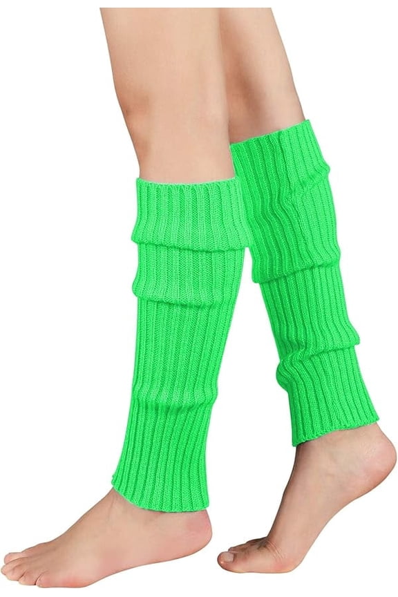 Women Juniors Knitted Fall Winter Sports Socks Threaded leg protection socks for 80s Eighty's Party Fashion Yoga Ballet Dance SportsFall Winter Giftsred