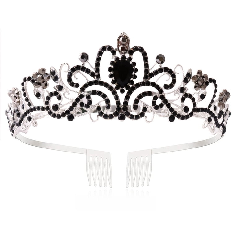 Women Kids Tiara Crowns with Comb Pins Imitation Crystal  display picture 1