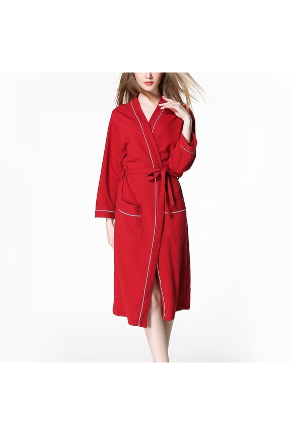 Women Kimono Robes Long Knit Bathrobe Lightweight Soft Knit Sleepwear after Shower Robe Womens Warm Robe Womens Towel Bathrobe Short Dressing Robe Bathrobe Womens Lightweight Robes with Pockets