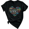 thumbnail image 1 of Women Kindness Teacher Shirts Inspirational Teacher Shirts Love Heart Graphic Tees Be Kind Casual Short Sleeve, 1 of 3
