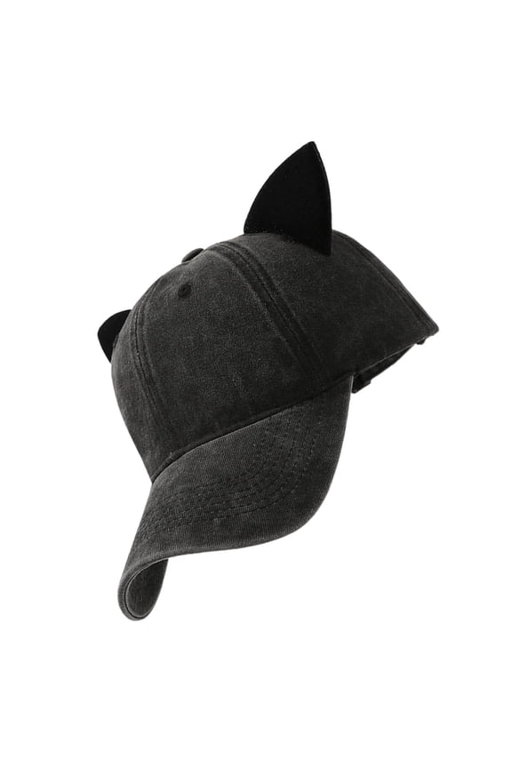 Cats Ear Baseball Hat for Girls Women Kitten Ears Casual Hat for Sports Gym Mountain Camping Hat Outdoor Activity
