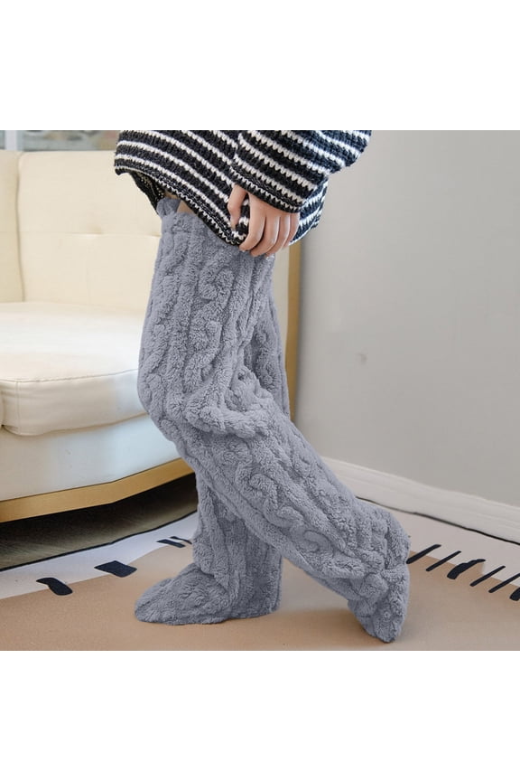 Long Fuzzy Socks for Women Girls Knee High Women Furry Leg Warmers Winter Warm Stockings for Women Girls Long Warn Socks Women
