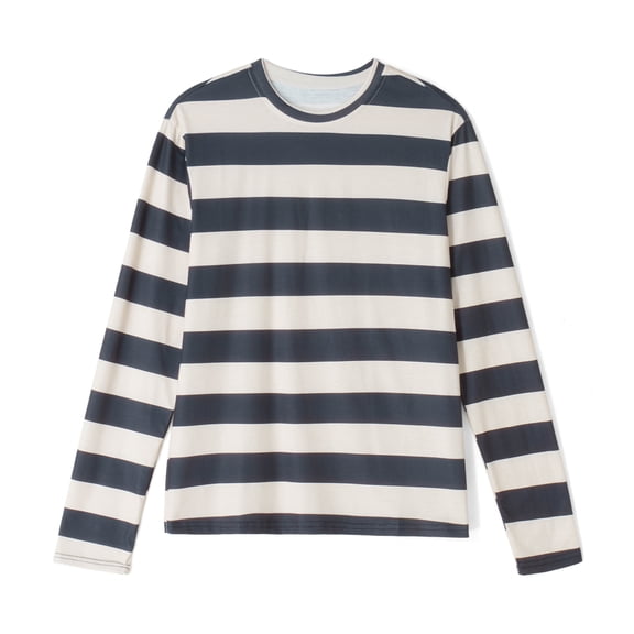 Women Knit Basic Shirt Autumn Casual Grey Black Striped Long Sleeve Round Neck Tops Club Streetwear