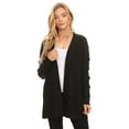 thumbnail image 1 of Women Knit Casual Solid Open Cardigan Sweater, 1 of 4