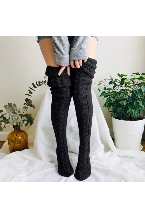 Women Knit Leg Stocking Thigh Long Warmers Knee Boot Socks Over Extra Socks Sheer Knee High Stockings with Bow Pantyhose Garter Nylon Stockings for Women Net Tights for Women Tops and Tights