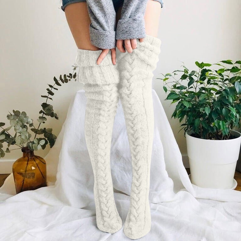 wie befriedige ich Women Knit Leg Stocking Thigh Long Warmers Knee Boot Socks Over Extra Socks  Stocking And Garter Belt Set Trendy Tights Garters Belts And Stockings  Tights with Garter Footless Tights for Women Garter -