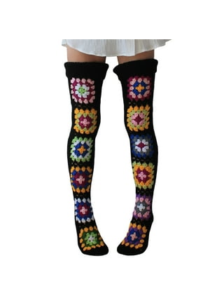 Sunisery Women Girls Knitted Leg Warmers Knee High Preppy Japanese Style  Ribbed Leg Warmers Y2k Streetwear