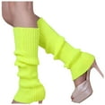thumbnail image 1 of Women Knitted Leg Warmers Neon Party Dance Sports Fitness Accessory, 1 of 1