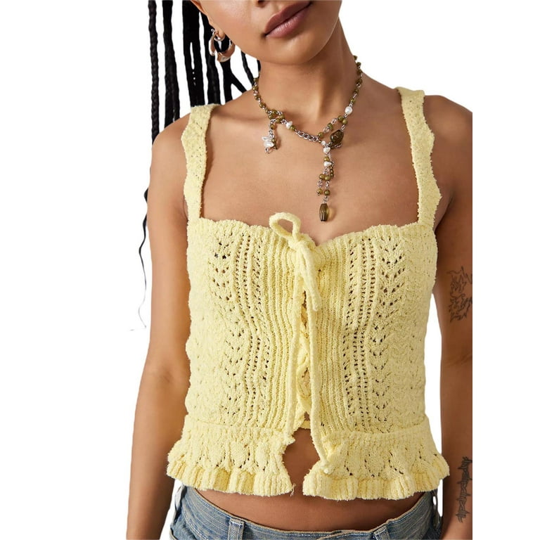 Crochet sleeveless sweater 2025