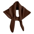 thumbnail image 1 of Women Knitted Triangular Scarf, Lightweight Soft Neck Warmer Shawl with Cut-Out, Versatile Knit Neck Wrap for Daily Fall Outfit, 1 of 6