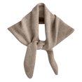 thumbnail image 1 of Women Knitted Triangular Scarf, Lightweight Soft Neck Warmer Shawl with Cut-Out, Versatile Knit Neck Wrap for Daily Fall Outfit, 1 of 6