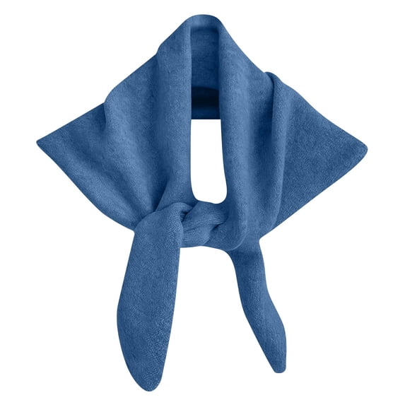 Women Knitted Triangular Scarf, Lightweight Soft Neck Warmer Shawl with Cut-Out, Versatile Knit Neck Wrap for Daily Fall Outfit