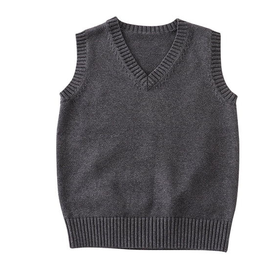 Women Knitted V-Neck Vest JK Solid Color Classic Sleeveless Pullover Sweaters Tank Tops
