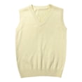 thumbnail image 1 of Women Knitted V-Neck Vest JK Solid Color Classic Sleeveless Pullover Sweaters Tank Tops, 1 of 3