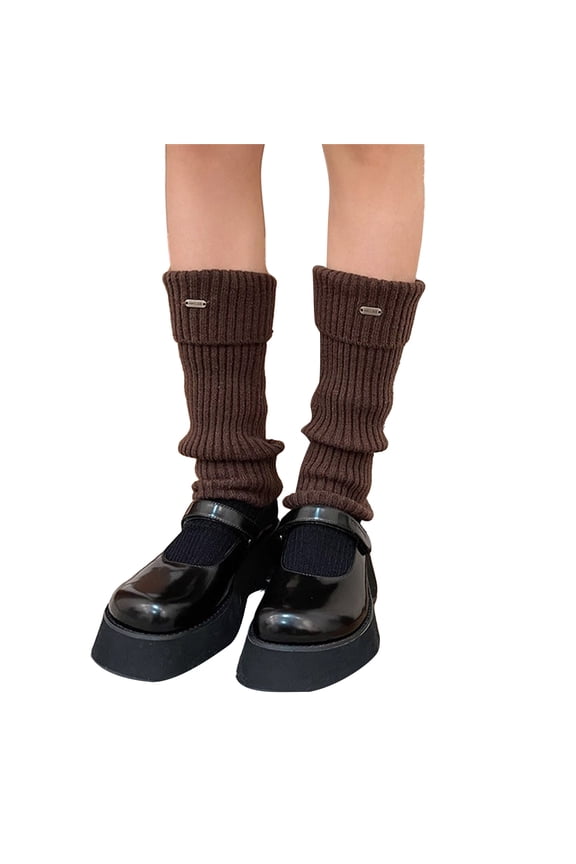 Women Knitted Winter Stocking Leg Warmers Long Socks Boot Cuffs Toppers Legging Pads Knee Brace Pads Knee Warmers Sleeve