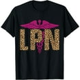thumbnail image 1 of Women LPN Leopard Pattern T-Shirt Black Medium, 1 of 4