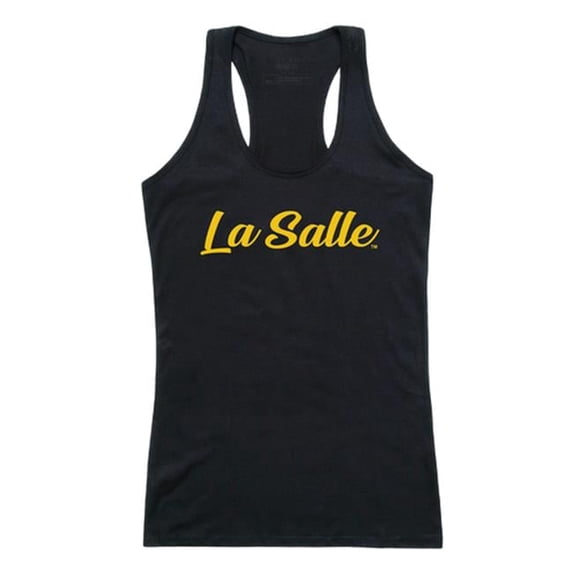 Women La Salle Explorers Script Tank T-Shirt, Black - Extra Large