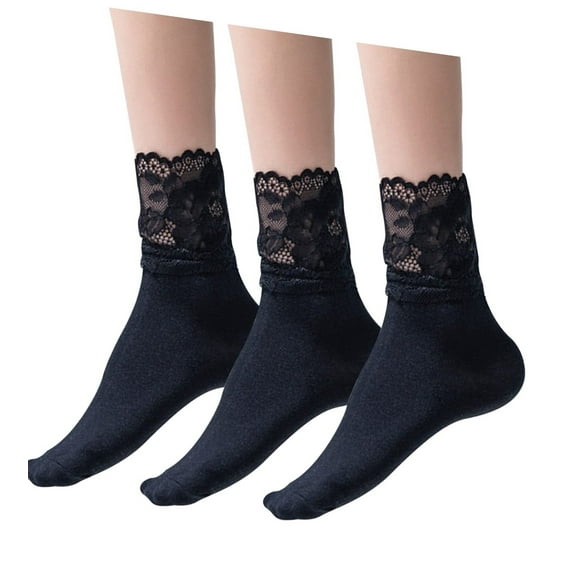 Women Lace Ankle Socks Ruffle Frilly Cotton Socks Trim Lace,Anklet socks Dress Socks Women or Girls