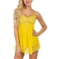 thumbnail image 1 of Women Lace Babydoll Mini Mesh Wedding Nightie Bridal Nightdress, 1 of 1