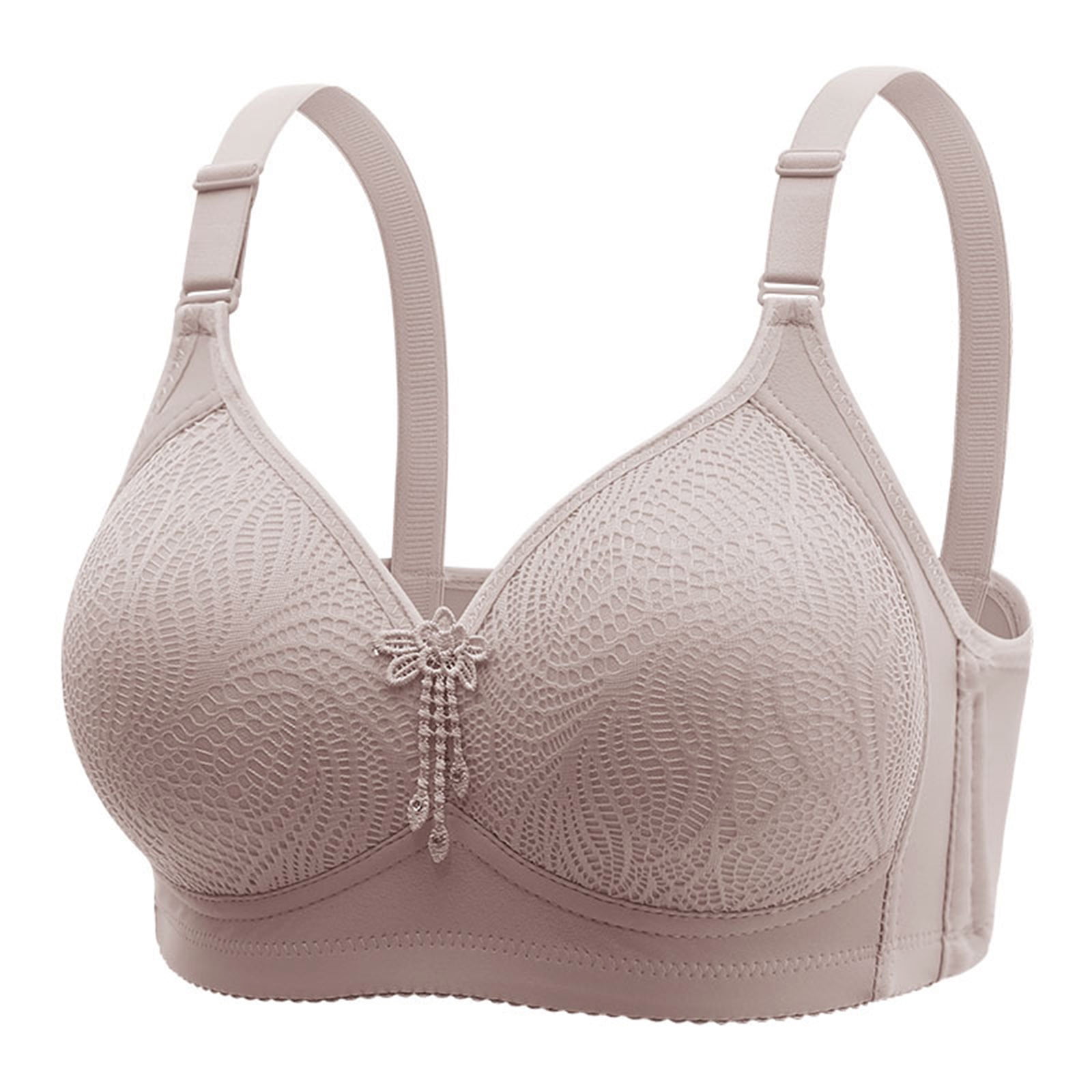 Women Lace Bras Plus Size Wireless Seamless without Steel Ring Push Up ...