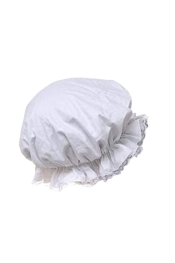 Women Lace Brim Caps Perfect for Theme Party Dress Up Maid Cosplay Props White Hat Nurse Headdress Maid Cosplay Props