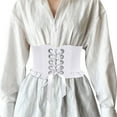thumbnail image 1 of Women Lace Up Corset Belts Elastic Waist Belt Tied Retro Wide Belt Waist Belts for Women for Dresses Man Leather Belt Mens Waist Belt Mens Small Belt Click Belts Men Leather Leather Clothes Men Mens, 1 of 3