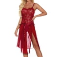 thumbnail image 1 of Women Lace High Split Lingerie Bodydoll Night Dress, 1 of 4