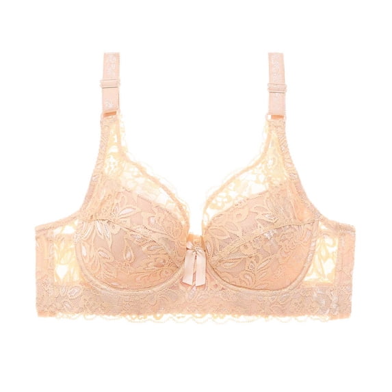 Women Lace Lingerie Wire Bra Underwear Gathered Bra