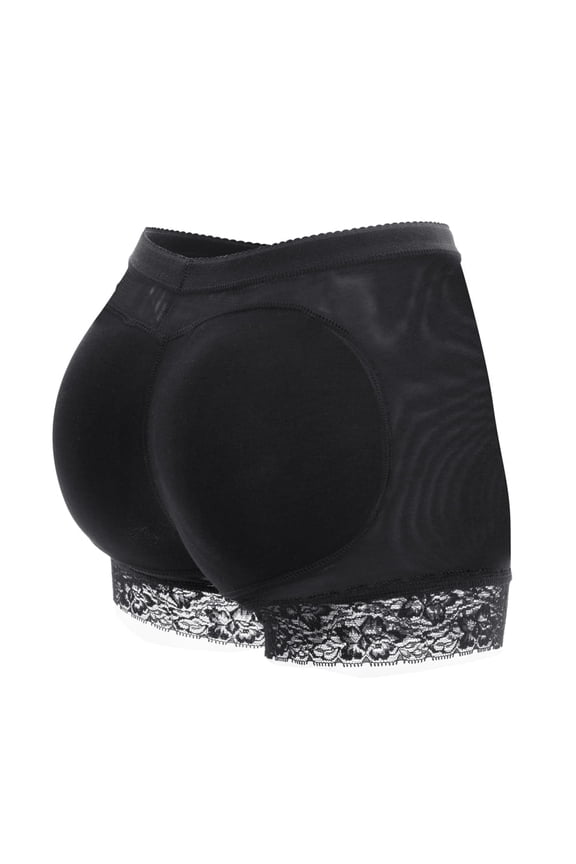 Women Lace Padded Seamless Butt Hip Enhancer Shaper Panties Underwear