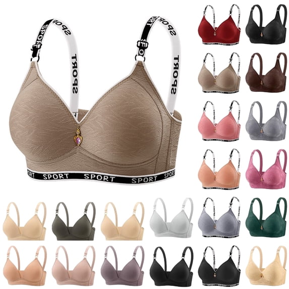 Woman Sports Bras Thin And Comfortable Fixed Cup Bra Without Rims Gathers Breathable Underwear Daily Bra.