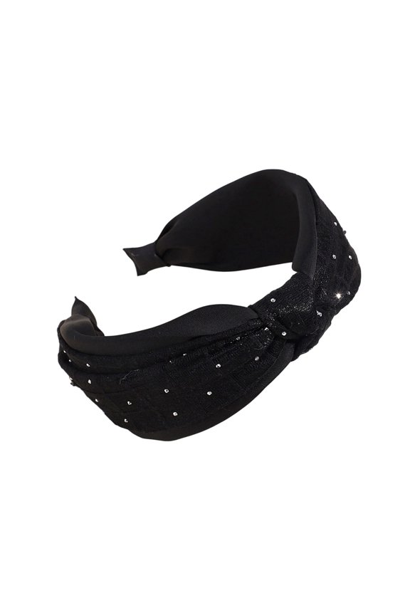 Women Lace Pattern Headband,Star Printed Wide Lace Hair Band for Elegant Look