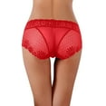 thumbnail image 1 of Women Lace Sexy Panties Underwear G String Thongs Lingerie For Women Bikini Brief Underwear Panties For V Cut Pack Teenage Girls Size Medium Comfort Choice on Clearance XL Red, 1 of 5