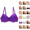 thumbnail image 1 of Women Lace Shaping Cup Adjustable Shoulder Strap Large Size Underwire Bra, 1 of 9