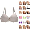 thumbnail image 1 of Women Lace Shaping Cup Adjustable Shoulder Strap Large Size Underwire Bra, 1 of 9