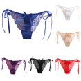 thumbnail image 1 of Women Lace Thong Low Waist Lace Panties Underwear Line Panties for Women Bikini Ruffled Panties Women Undies for Women Workout Panties Underwear Pack Briefs Women Small Womens Underwear High, 1 of 4