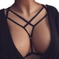 thumbnail image 1 of Women Lace Up Bra Stretch Cutout Hollow Out Adjustable Lingerie Underwear, 1 of 9
