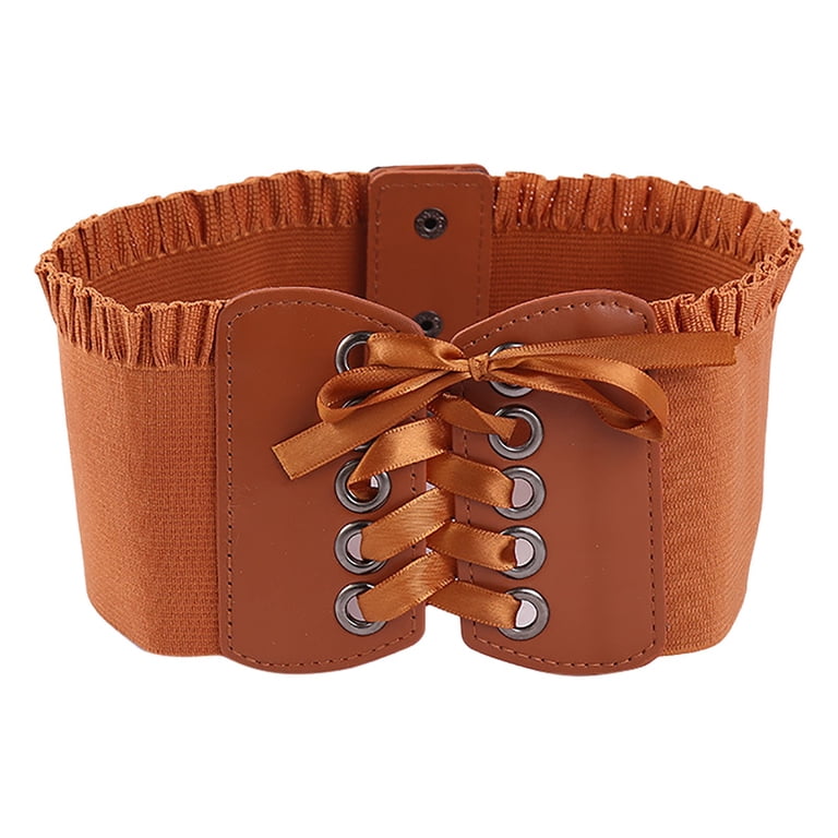 Women Lace Up Corset Belts Elastic Waist Belt Tied Halloween  display picture 1