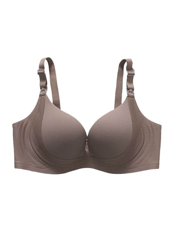 Women Lactation Bra Thin Cavity Cup Breathable Maternity Bra Push Up Sag Bra