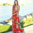 thumbnail image 1 of Women Ladies Boho Floral Maxi Dress Cocktail Work Party Evening Summer Beach Lake Sundress Shopping, 1 of 8
