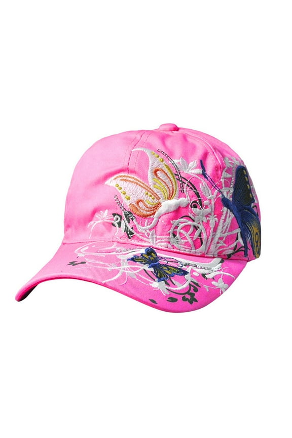 Women Ladies Butterfly Baseball Cap Hat Sun Hats